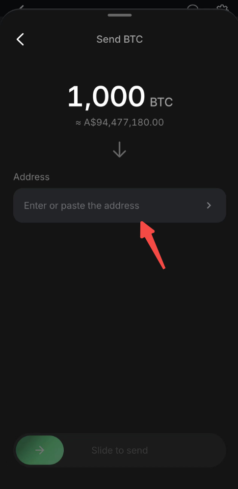 CoinByte withdrawal address book