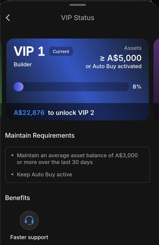 account vip
